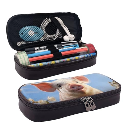 GlbnSHeric Federmäppchen, einziehbares Federmäppchen, Hellgelb, Camouflage-Stifttasche, Schreibwarenetui mit Reißverschluss, Stifthalter, ästhetisches Federmäppchen für Büroarbeit, 9 × 20 cm, Lustiges von GlbnSHeric