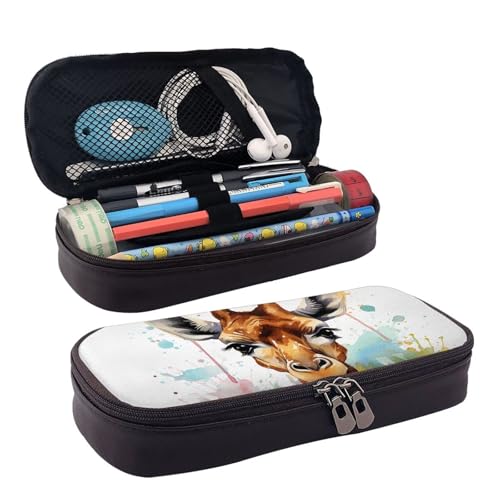 GlbnSHeric Federmäppchen, einziehbares Federmäppchen, Radfahren, Faultier, Stiftetasche, Schreibwarenetui mit Reißverschluss, Stifthalter, ästhetisches Federmäppchen für Büroarbeit, 9 × 20 cm, von GlbnSHeric