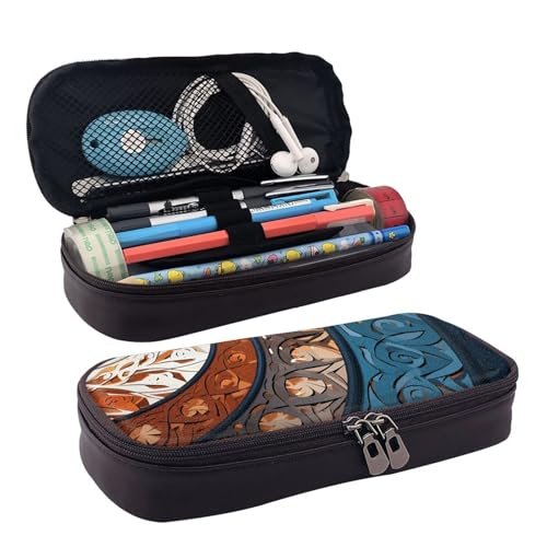 GlbnSHeric Federmäppchen, einziehbares Federmäppchen, Schmetterlinge, Sonnenblumen, Stiftetasche, Schreibwarenetui mit Reißverschluss, Stifthalter, ästhetisches Federmäppchen für Büroarbeit, 9 × 20 von GlbnSHeric