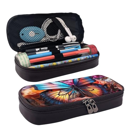 GlbnSHeric Federmäppchen, einziehbares Federmäppchen, Spatzenvögel, singen, Stifteetui, Schreibwarenetui mit Reißverschluss, Stifthalter, ästhetisches Federmäppchen für Büroarbeit, 9 × 20 cm, Rosen von GlbnSHeric