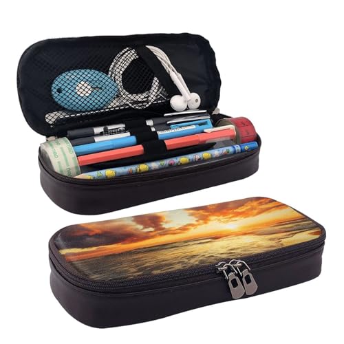 GlbnSHeric Federmäppchen, einziehbares Federmäppchen, blühende rosa Blumen, Stiftetasche, Schreibwarenetui mit Reißverschluss, Stifthalter, ästhetisches Federmäppchen für Büroarbeit, 9 × 20 cm, von GlbnSHeric