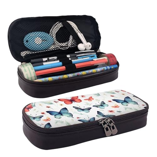 GlbnSHeric Federmäppchen, einziehbares Federmäppchen, niedliche Katzen und Hunde, die Stifttasche spielen, Schreibwarenetui mit Reißverschluss, Stifthalter, ästhetisches Federmäppchen für Büroarbeit, von GlbnSHeric