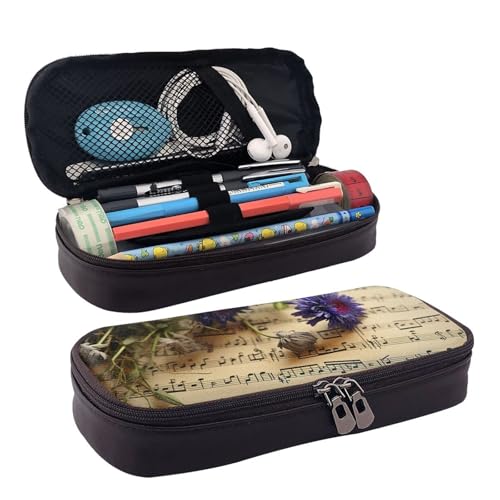 GlbnSHeric Federmäppchen, einziehbares Federmäppchen, orangefarbenes Folk-Muster, Stiftetasche, Schreibwarenetui mit Reißverschluss, Stifthalter, ästhetisches Federmäppchen für Büroarbeit, 9 × 20 cm, von GlbnSHeric