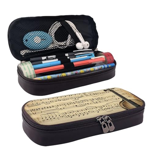 GlbnSHeric Federmäppchen, einziehbares Federmäppchen, orangefarbenes Folk-Muster, Stiftetasche, Schreibwarenetui mit Reißverschluss, Stifthalter, ästhetisches Federmäppchen für Büroarbeit, 9 × 20 cm, von GlbnSHeric