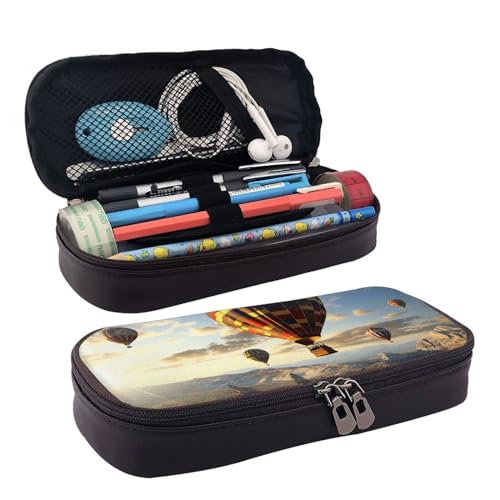 GlbnSHeric Federmäppchen, einziehbares Federmäppchen, tropisches Blättermuster, Stiftetasche, Schreibwarenetui mit Reißverschluss, Stifthalter, ästhetisches Federmäppchen für Büroarbeit, 9 × 20 cm, von GlbnSHeric