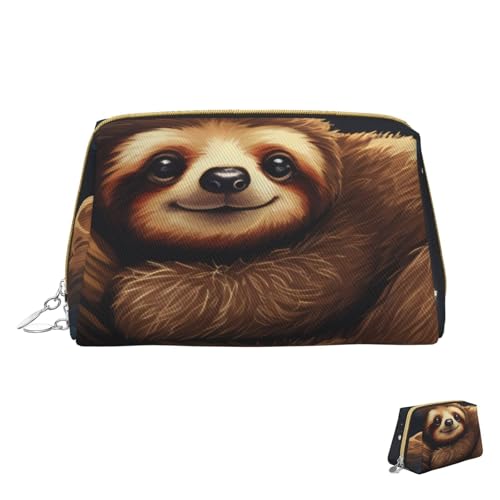 Kosmetiktasche, Reise-Make-up-Tasche, wasserdicht, tragbar, weit offen, niedliche Bären, spielen im Baum, Make-up-Organizer, große Kapazität, Reißverschluss-Tasche, Kulturbeutel für Damen, Niedliche von GlbnSHeric