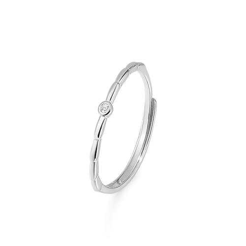 Frauen im Stil S925 Sterling Silber mit Zirkon Ring Trendiger Ring Schmuck leichter Luxus Valentinstag Geburtstagsfeier Geschenk von GleaMora