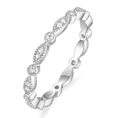 Für Frauen Ins Style s925 Sterling Silber Ring Klassischer trendiger Ring Schmuck leichter Luxus Valentinstag Geburtstagsfeier Geschenk von GleaMora