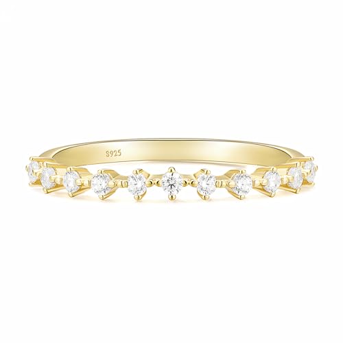 GleaMora Eleganter süßer S925 Sterlingsilberring mit Zirkonring Weihnachten im Stil Frauen Geburtstagsgeschenk Einfacher modischer Schmuck von GleaMora