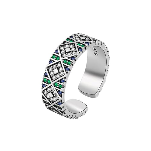 GleaMora Eleganter süßer leichter Luxusring S925 Sterlingsilber Ring im Stil Frauen Geburtstagsgeschenk Verstellbarer Schmuck Leichtes Luxusgeschenk von GleaMora