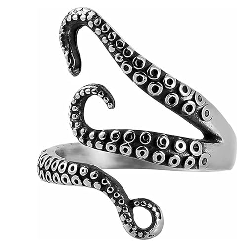 GleaMora Frauen INS Stil Leichter Luxus Retro Oktopus Ring Minimalist Ring Schmuck Leichter Luxus Trendiges tägliches Leben Geburtstagsfeier Geschenk von GleaMora