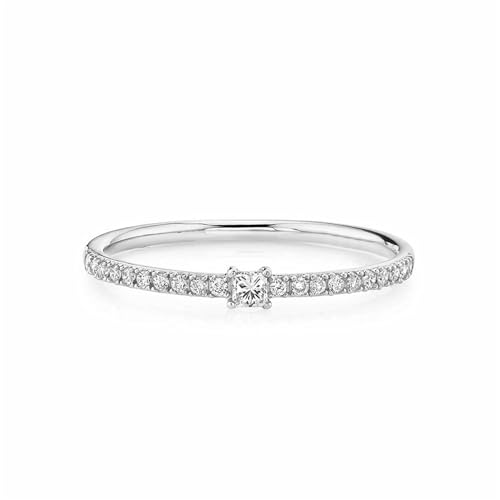 GleaMora Ins-Stil süßer Ring klassisch S925 Sterlingsilber Frauen dünner Ring Schmuck Licht Luxus Geburtstagsfeier Vorschlag Verlobung Geschenk von GleaMora