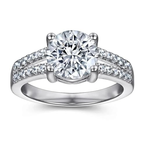 INS Stil für Frauen Ring s925 Sterling Silber Ring Trendig mit Zirkon Einfacher Ring Feiertag Jubiläum Verlobungsschmuck von GleaMora