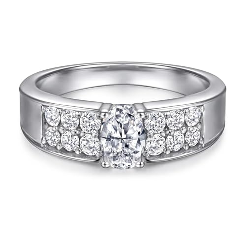 INS Style s925 Sterling Silber Ring Klassischer Schmuck Leichter Luxus Ring für Frauen Jubiläum Geburtstag Lässige Party Geschenk von GleaMora