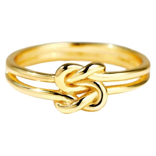 Knoten Ring Einfacher Ring Personalisierter Valentinstag Urlaub S925 Sterling Silber Frauen Geburtstagsfeier Licht Luxus Geschenk von GleaMora