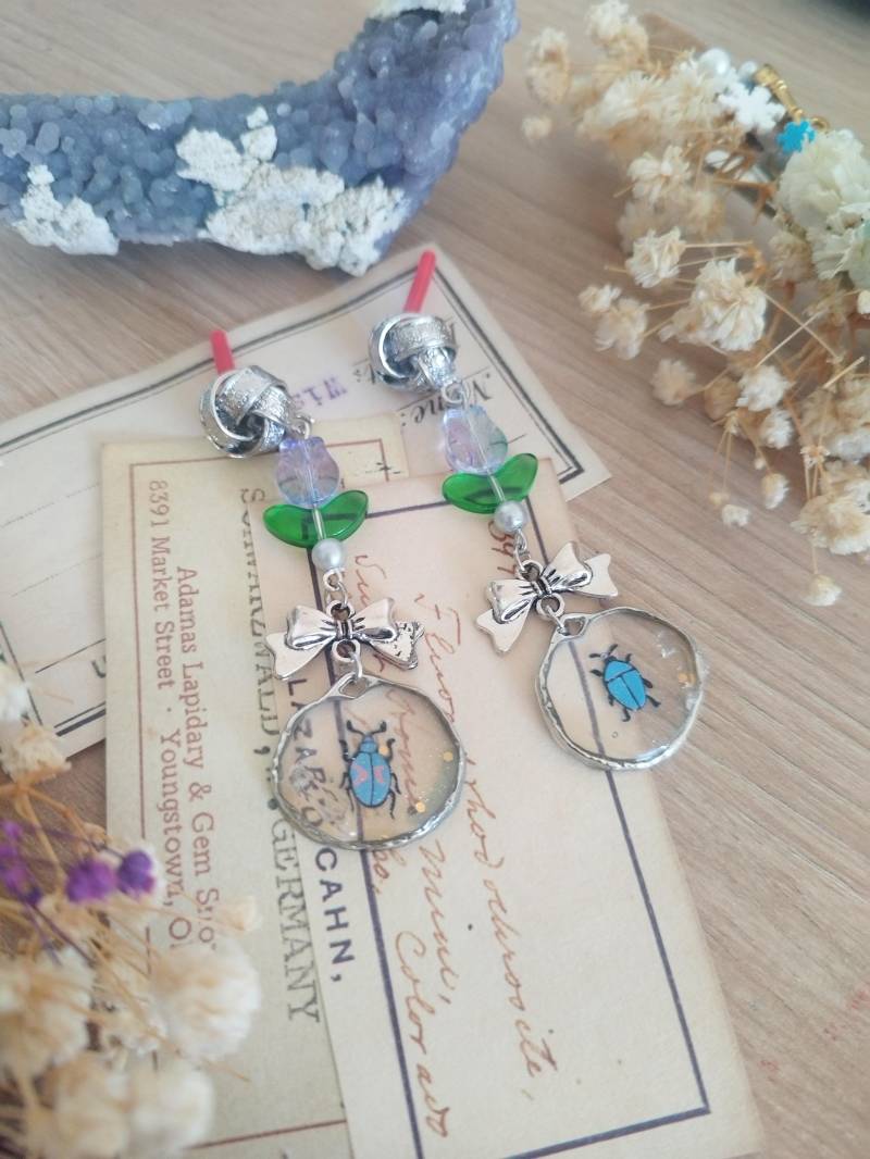Cottagecore Floral Earrings Cottagecore Floral Earrings von GleamTopiaTreasures
