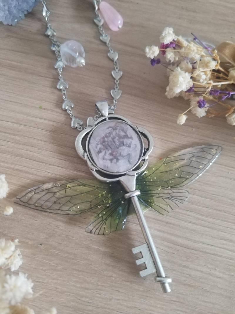Fairy Key Necklace Fairy Key Necklace von GleamTopiaTreasures