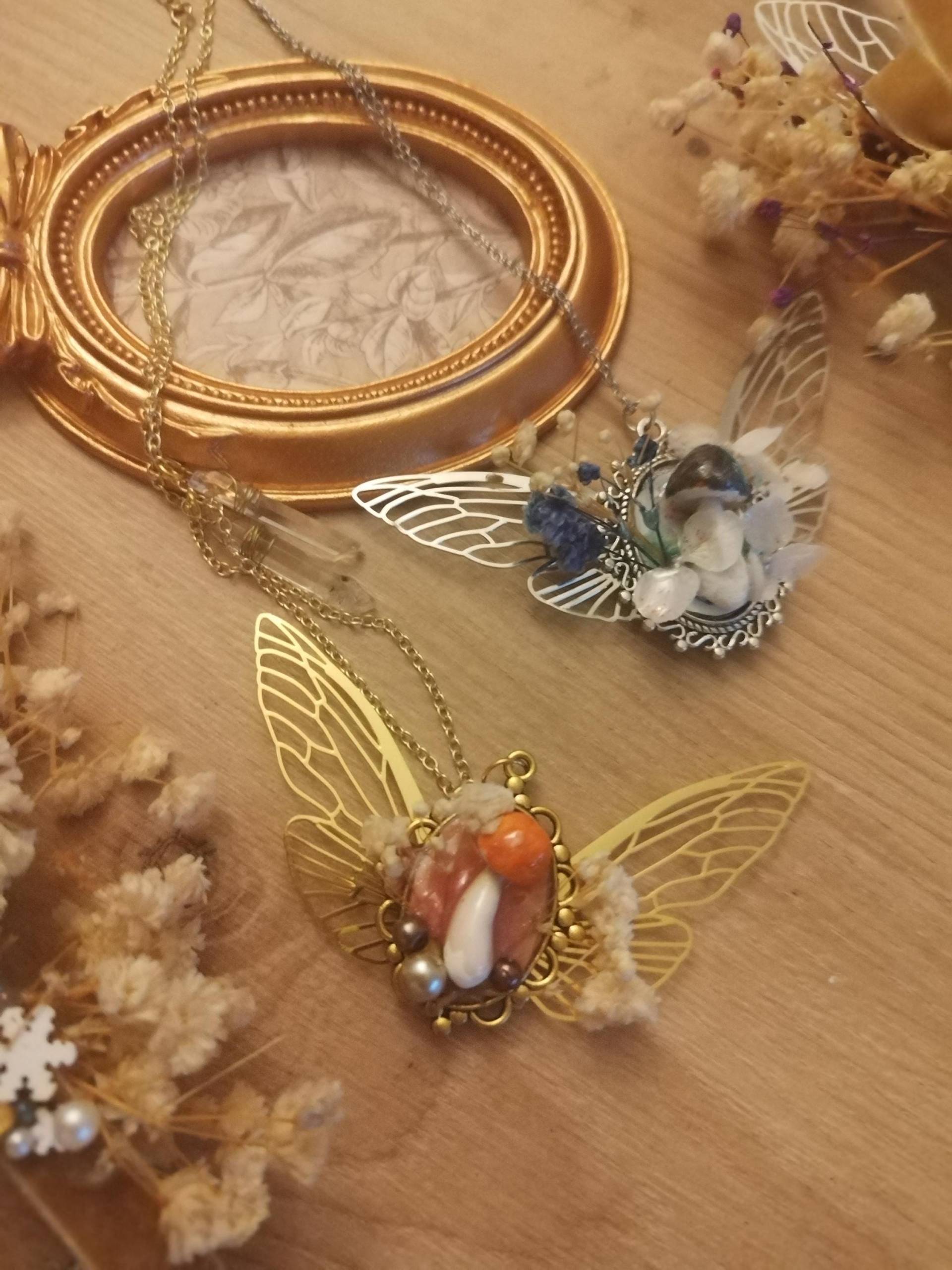 Fairycore Butterfly Necklace Whimsical Accessories von GleamTopiaTreasures