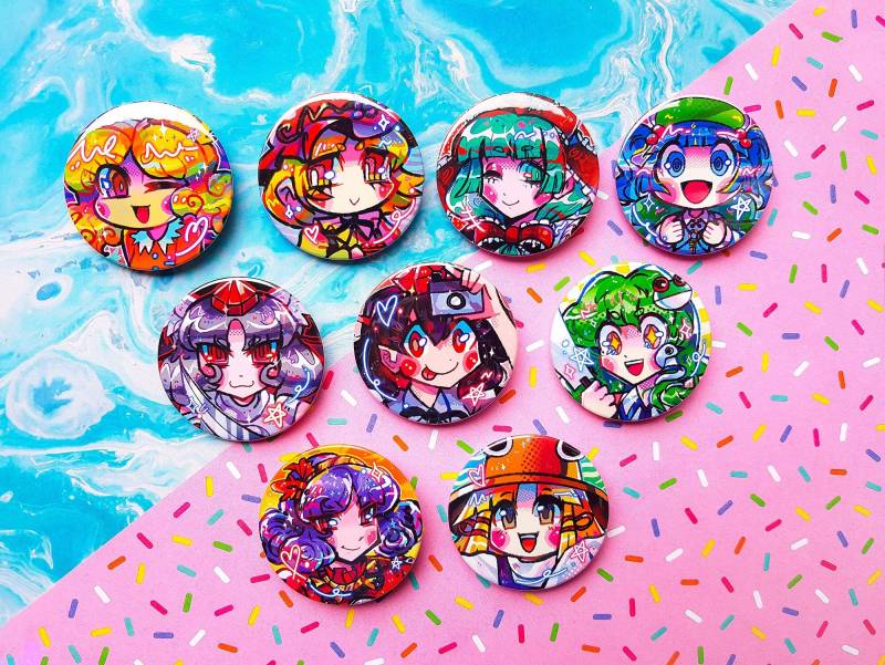 Touhou Projekt Berg Des Glaubens Knopfstifte 44/75 Mm von GleamyGuts