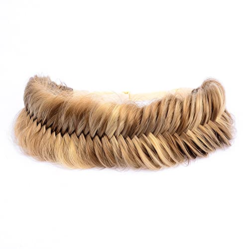 Gledola 2 Stränge Wide Messy Fishtail Geflochtene Zöpfe Stirnband (Hervorgehoben, Fischschwanz) von Gledola