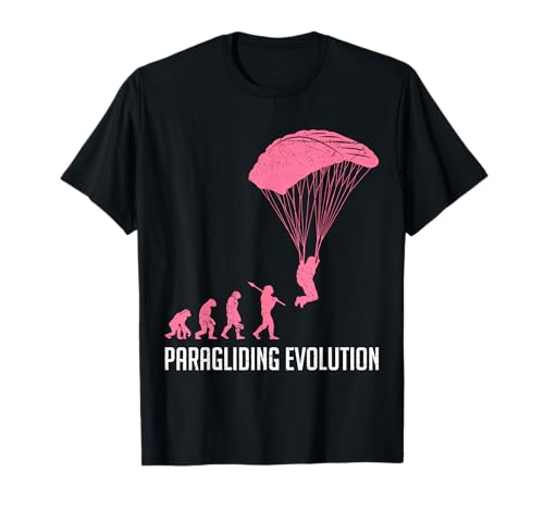 Paragliding Evolution Gleitschirmfliegen Damen Paraglider T-Shirt von Gleitschirmfliegen Geschenk Paraglider Damen