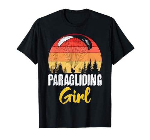 Paragliding Mädchen Gleitschirmflieger Girl Paraglider T-Shirt von Gleitschirmfliegen Geschenk Paraglider Damen