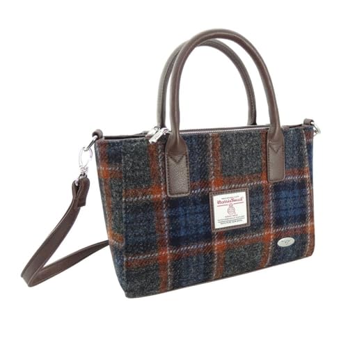 GLEN APPIN OF SCOTLAND Harris Tweed Handtasche – LB1228 Brora, Col 127 Grau Rost, One size von Glen Appin