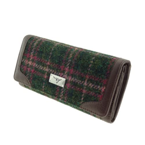 Glen Appin of Scotland LB2000 Harris Tweed Damen Bute Faltbörse, Col 107 Green Plum Check, One size Glen Appin of Scotland LB2000 Harris Tweed Damen Bute Faltbörse, Col 107 Green Plum Check, One size von Glen Appin