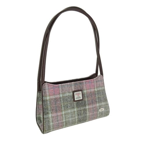 Glen Appin Fiddich Harris Tweed Kleine Handtasche Schultertasche, Col 134 Soft Pink, s von Glen Appin