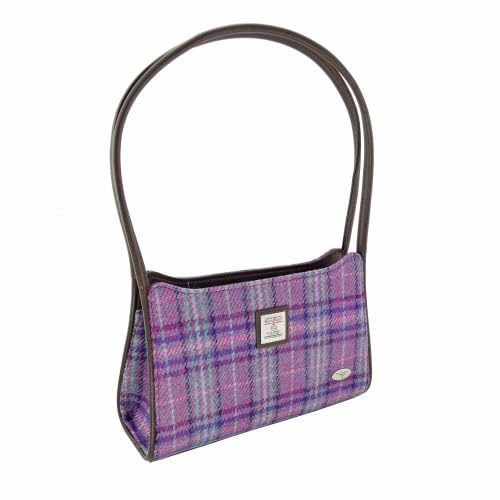Glen Appin Fiddich Harris Tweed Kleine Handtasche Schultertasche, Col 146 Purple Mint, s von Glen Appin