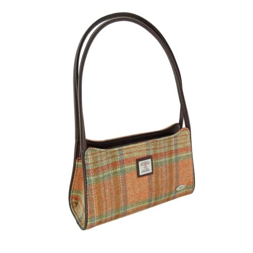 Glen Appin Fiddich Harris Tweed Kleine Handtasche Schultertasche, Col 148 Pale Orange, s von Glen Appin
