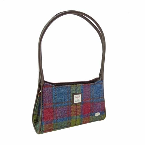 Glen Appin Fiddich Harris Tweed Kleine Handtasche Schultertasche, Col 46 Multi Tartan, s von Glen Appin