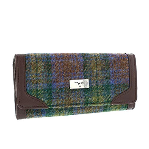 Glen Appin Harris Tweed Damen Bute Umstülpen Geldbörse LB2000 - Farbe 94 Skye Tartan, one Size von Glen Appin