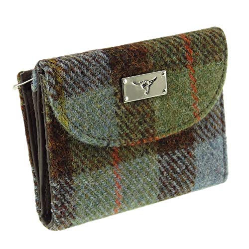 Glen Appin Harris Tweed Damen Kleine Geldbörse LB2002 - Farbe 15 Gunn Tartan, Small von Glen Appin