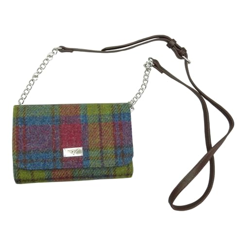 Glen Appin Harris Tweed 'Strathy' Geldbörse Schultertasche Handtasche, 46 Multi-Check, S, Zeitgenössisch von Glen Appin