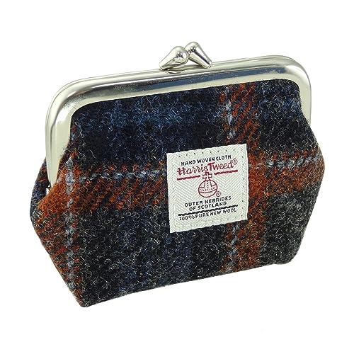 Glen Appin Kleiner Verschluss Geldbörse Eigg, Farbe 127 Grey Rust Overcheck, Casual von Glen Appin