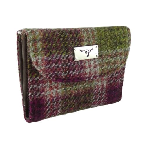 Glen Appin LB2002 Damen Harris Tweed Small Wallet, Farbe 125 Heather Check, S, Casual von Glen Appin