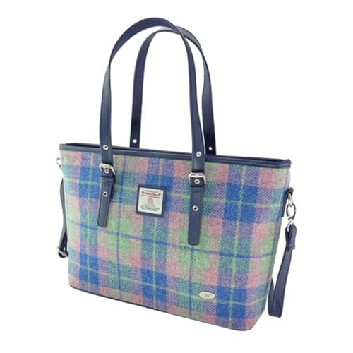 Glen Appin Spey LB1028 Handtasche Large Tote, Col 135 Blue Pink, m von Glen Appin
