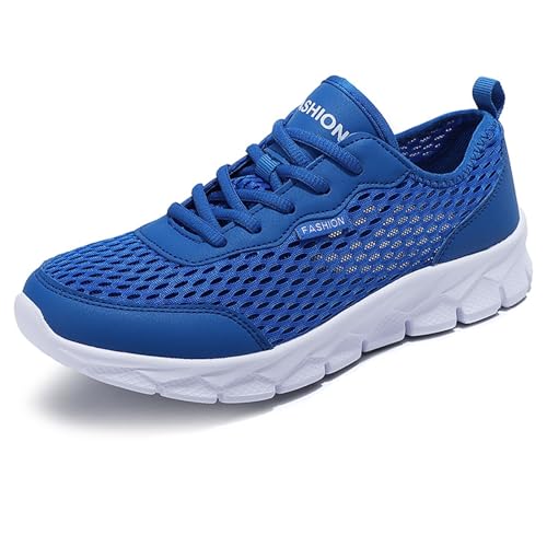 Slip-On-Sneakers for Herren, Sportschuhe – atmungsaktive Joggingschuhe, rutschfeste Sohle und gepolsterte modische Sneaker for Fitnessstudio, Training, Joggen und Gehen(Blue,41) von Glenmi