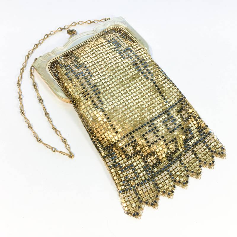 1920Er Jahre Gold Deco Mesh Handtasche | 20Er Abendtasche Geldbörse Art Whiting & Davis von GlennasVintageShop
