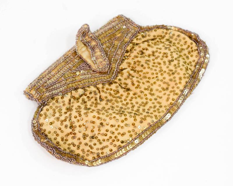 1930Er Jahre Goldene Pailletten Abend Handtasche | 30Er Clutch von GlennasVintageShop