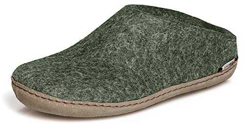 glerups dk B Slipper Unisex - Erwachsene Filz-Slipper, Damen,Herren Huettenschuhe, Unisex Herren Damen Maenner Frauen maennliche,Forest,39 EU / 6 UK von glerups dk