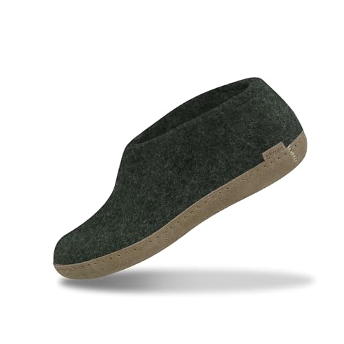 glerups dk A Shoes Unisex-Erwachsene Filz-Hausschuh, Damen,Herren Huettenschuhe, weibliche Freizeit leger Pantoffel Slipper,Forest,41 EU / 7.5 UK von glerups dk