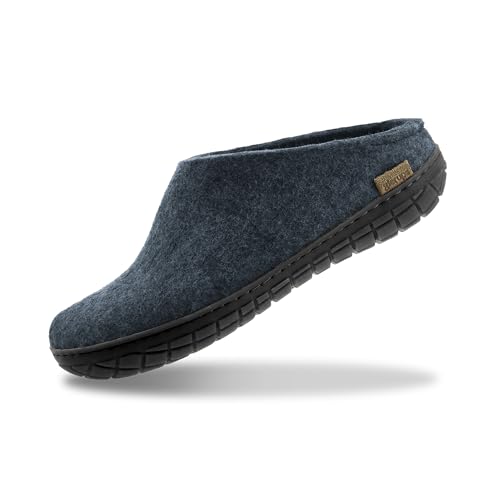 glerups Slipper aus 100 % hochwertiger Wollmischung mit Gummisohle, Unisex-Slipper, 10 Women/8 Men von glerups dk