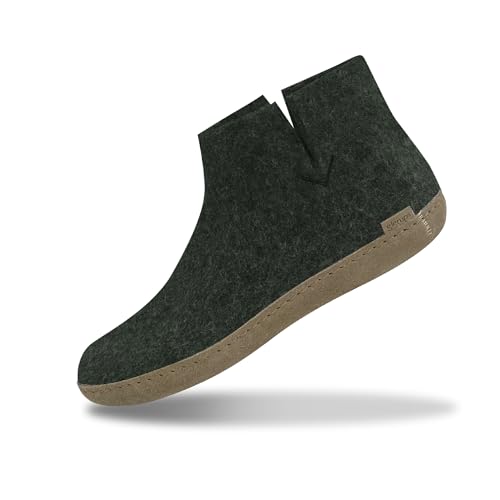 glerups dk G Ankle Shoe Unisex-Erwachsene Filz-Stiefel, Damen,Herren Huettenschuhe, weibliche Freizeit Pantoffel Slipper Puschen,Forest,39 EU / 6 UK von glerups dk