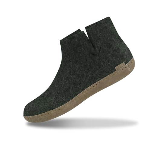 GLERUPS Stiefelpantoffeln Damen und Herren mit Ledersohle (Grün) | Bequeme Slipper-Stiefel für Damen und Herren | Kuschelige Herren und Damen Stiefelpantoffeln GLERUPS Stiefelpantoffeln Damen und Herren mit Ledersohle (Grün) | Bequeme Slipper-Stiefel für Damen und Herren | Kuschelige Herren und Damen Stiefelpantoffeln von glerups dk
