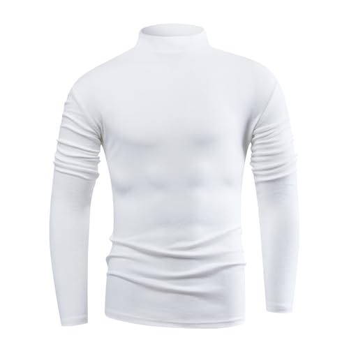 GliAnTok Herren-Unterhemd, Stehkragen, langärmelig, weich, lässig, gestrickt, enganliegend, T-Shirt, Pullover, Weiss/opulenter Garten, Medium GliAnTok Herren-Unterhemd, Stehkragen, langärmelig, weich, lässig, gestrickt, enganliegend, T-Shirt, Pullover, Weiss/opulenter Garten, Medium von GliAnTok