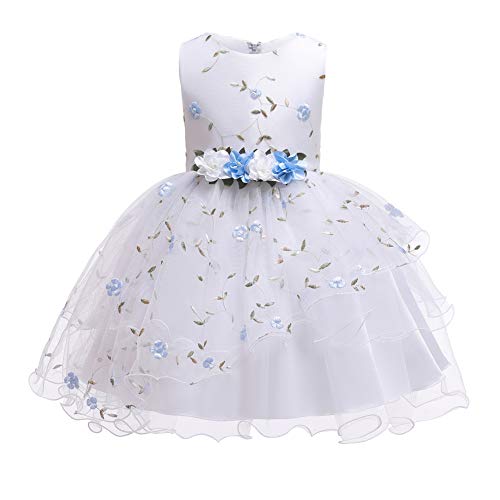 Gliitatu Kinder Kleines Mädchen formelles Kleid Brautjungfer Festzug Kleid Ärmellos Taufe Hochzeit Geburtstag Party Abend Ballkleid Kleider, blau, 6-7 Jahre Gliitatu Kinder Kleines Mädchen formelles Kleid Brautjungfer Festzug Kleid Ärmellos Taufe Hochzeit Geburtstag Party Abend Ballkleid Kleider, blau, 6-7 Jahre von Gliitatu