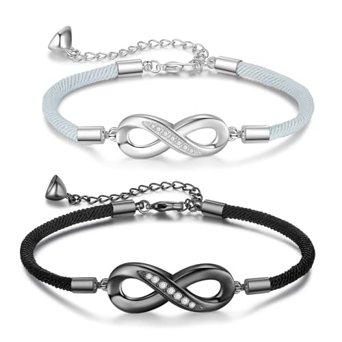 Glimmerday 2er-Set Magnetarmbänder für Paare, personalisierte Armbänder für Paare, Geschenke zum Valentinstag für Paare und Verliebte, Paararmbänder mit Liebesanhänger Glimmerday 2er-Set Magnetarmbänder für Paare, personalisierte Armbänder für Paare, Geschenke zum Valentinstag für Paare und Verliebte, Paararmbänder mit Liebesanhänger von Glimmerday