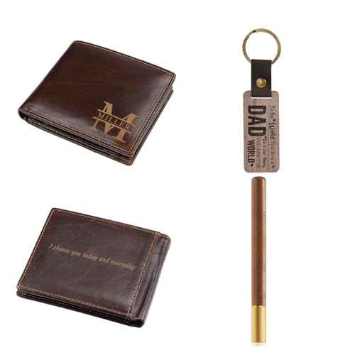 3 in 1 Leder-Geschenk-Set für Männer mit schönen Geschenk-Box benutzerdefinierte Brieftasche benutzerdefinierte Schlüsselanhänger Signatur Stift, Vatertag Geschenk, Valentinstag Freund Geschenk-Box 3 in 1 Leder-Geschenk-Set für Männer mit schönen Geschenk-Box benutzerdefinierte Brieftasche benutzerdefinierte Schlüsselanhänger Signatur Stift, Vatertag Geschenk, Valentinstag Freund Geschenk-Box von Glimmerday